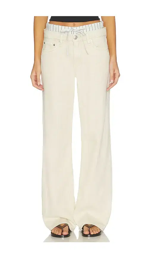 Rag & Bone Featherweight Cam Low Rise Full Boxer Straight Jeans