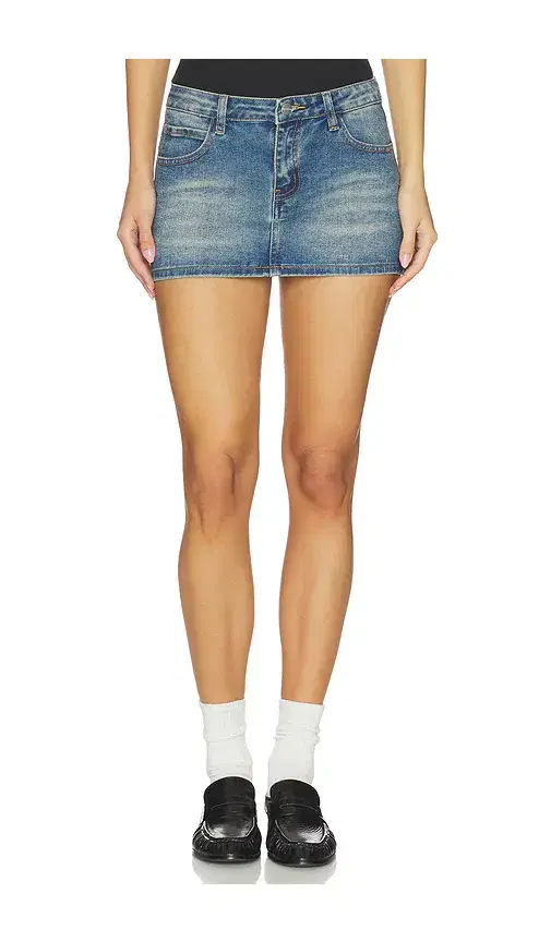 superdown Lathan Denim Mini Skirt