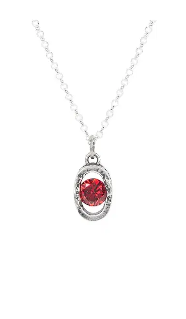Two Jeys Icon Link Ruby Necklace | Thumbnail 2 Two Jeys Icon Link Ruby Necklace | Thumbnail 2