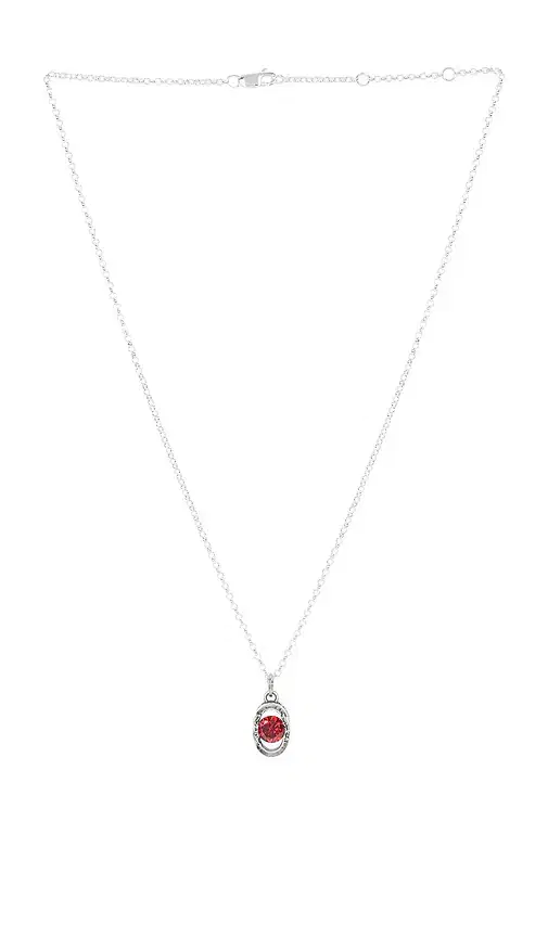 Two Jeys Icon Link Ruby Necklace