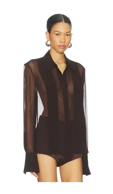 SANS FAFF x REVOLVE X Revolve Meghan Panelled Silk Blouse | Thumbnail 2