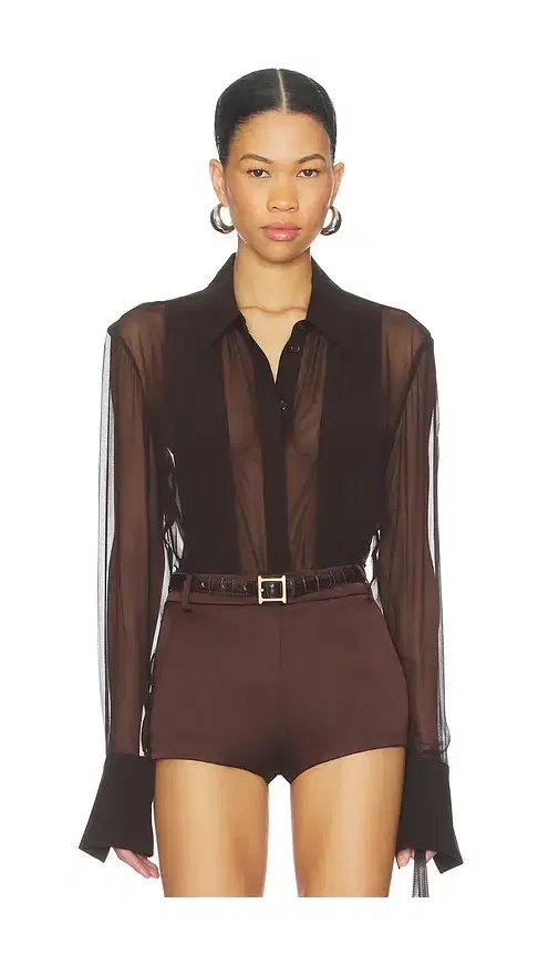 SANS FAFF x REVOLVE X Revolve Meghan Panelled Silk Blouse
