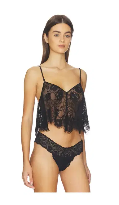 Fleur du Mal Juliet Lace Flutter Cami Top | Thumbnail 2