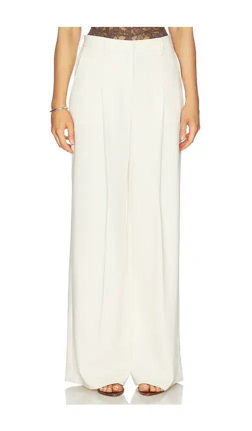 Theory Oversize Wide Pleated Trouser