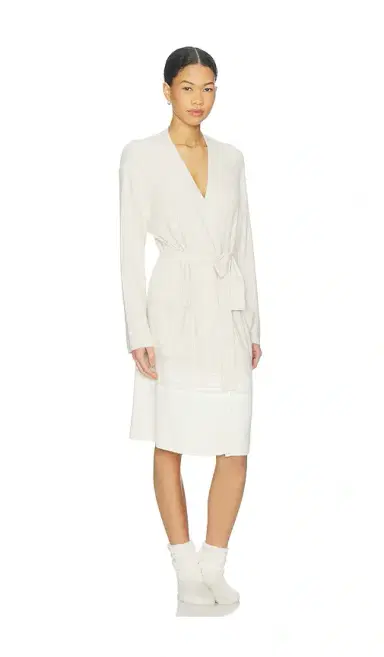 Barefoot Dreams Variegated Stripe Ribbed Robe | Thumbnail 2