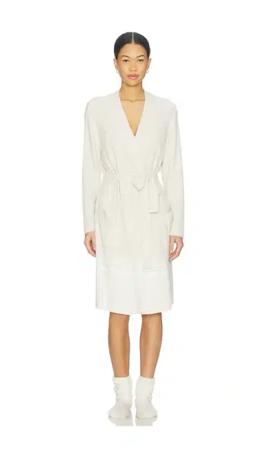 Barefoot Dreams Variegated Stripe Ribbed Robe | Thumbnail 1