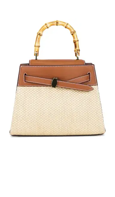 Veronica Beard Raffia Dash Top Handle Bag | Thumbnail 2 Veronica Beard Raffia Dash Top Handle Bag | Thumbnail 2