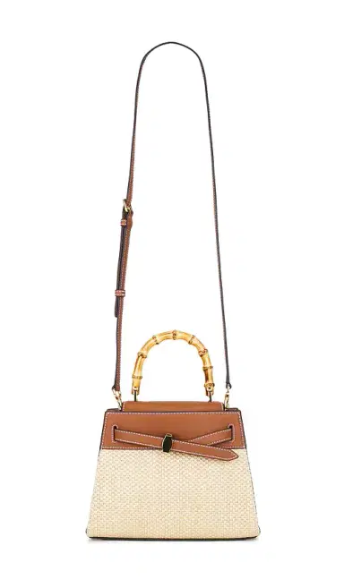 Veronica Beard Raffia Dash Top Handle Bag | Thumbnail 1 Veronica Beard Raffia Dash Top Handle Bag | Thumbnail 1