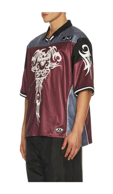 Jaded London Shadow Stripe Football Jersey | Thumbnail 2