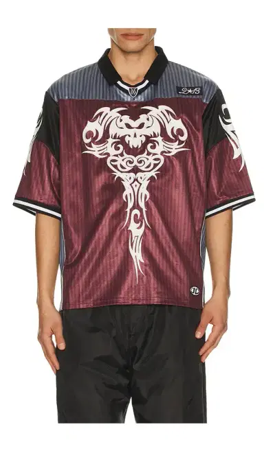 Jaded London Shadow Stripe Football Jersey | Thumbnail 1