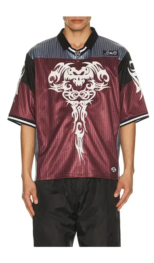 Jaded London Shadow Stripe Football Jersey