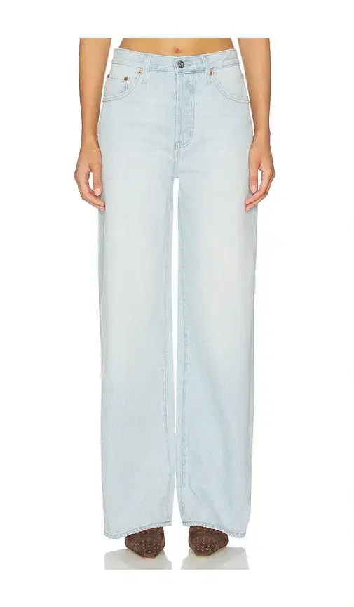 Pistola Tate High Rise Bowed Wide Leg Jeans
