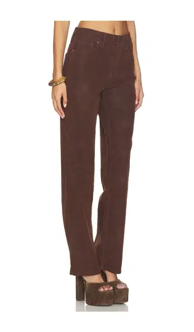 Good American Better Than Suede Good True Straight Pants | Thumbnail 2