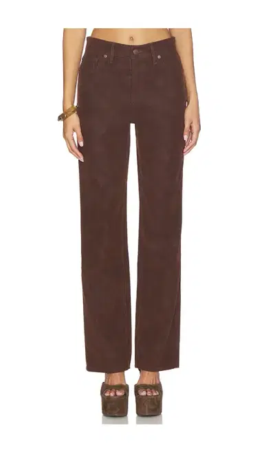 Good American Better Than Suede Good True Straight Pants | Thumbnail 1