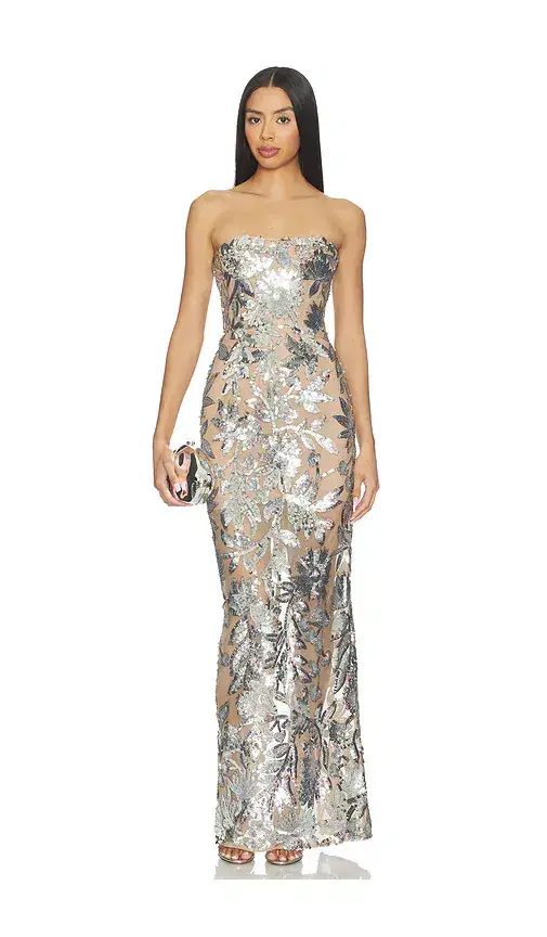 Bronx Banco Dahlia Strapless Maxi Dress