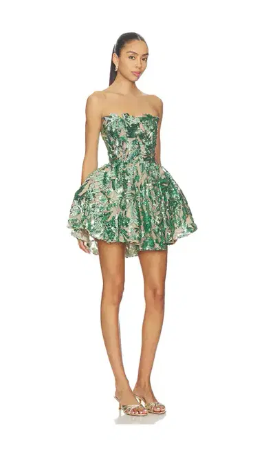 Bronx and Banco Chloe Pailette Strapless Mini Dress | Thumbnail 2