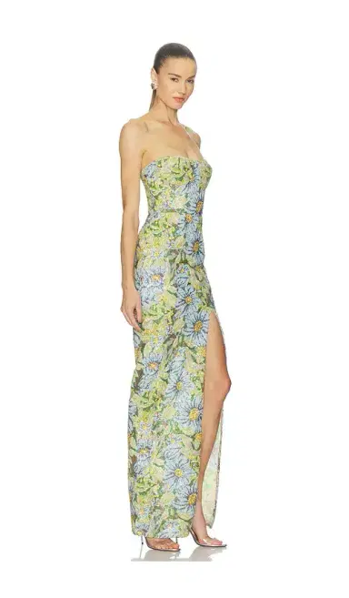 Bronx and Banco Valentina Pailette Veronica Maxi Dress With Slit | Thumbnail 2