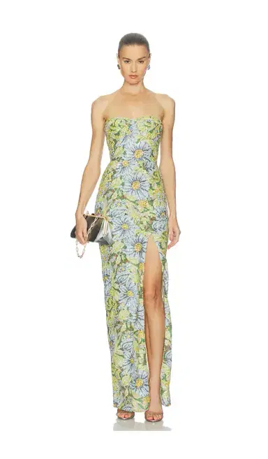 Bronx and Banco Valentina Pailette Veronica Maxi Dress With Slit | Thumbnail 1