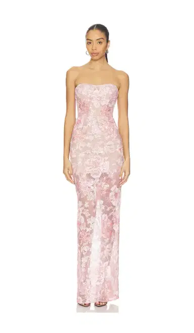 Bronx and Banco Capri Sequin Dahlia Strapless Maxi Dress | Thumbnail 1