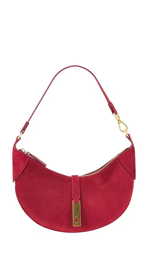Polo Ralph Lauren Suede Shoulder Bag Small