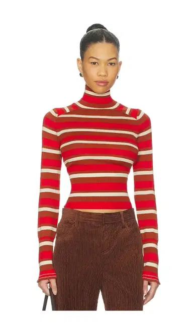 Free People x REVOLVE Breeze Striped Turtleneck Sweater | Thumbnail 1