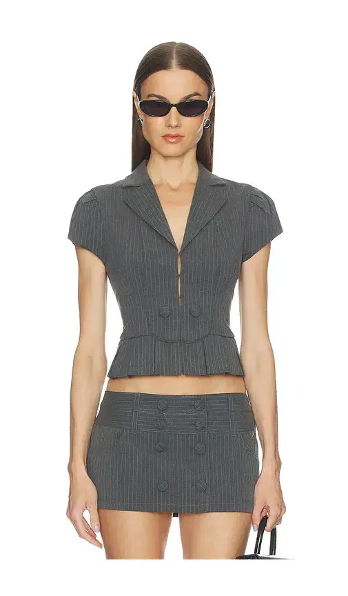 GUIZIO Mollie Cap Sleeve Blazer