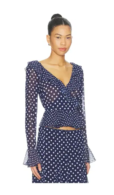 GUIZIO Mallorca Ruffle Wrap Top | Thumbnail 2 GUIZIO Mallorca Ruffle Wrap Top | Thumbnail 2