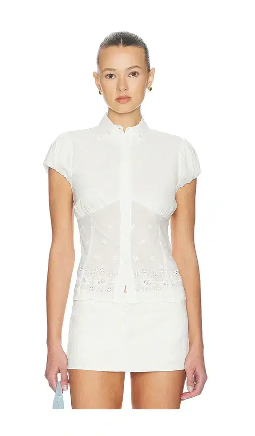 GUIZIO Rinka Embroidered Blouse