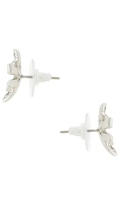 Lele Sadoughi Pave Water Lily Stud Earrings | Thumbnail 2