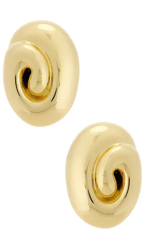 Lele Sadoughi Spiral Dome Clip-on Earrings