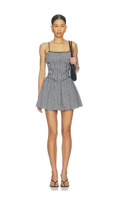 Frankies Bikinis Coast Poplin Mini Dress