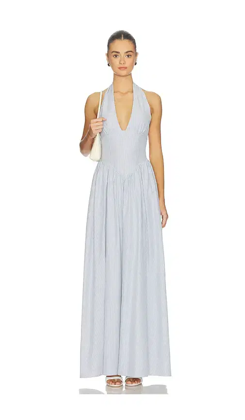 MORE TO COME Leeaster Halter Maxi Dress