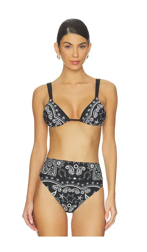 BEACH RIOT Saige Triangle Bikini Top