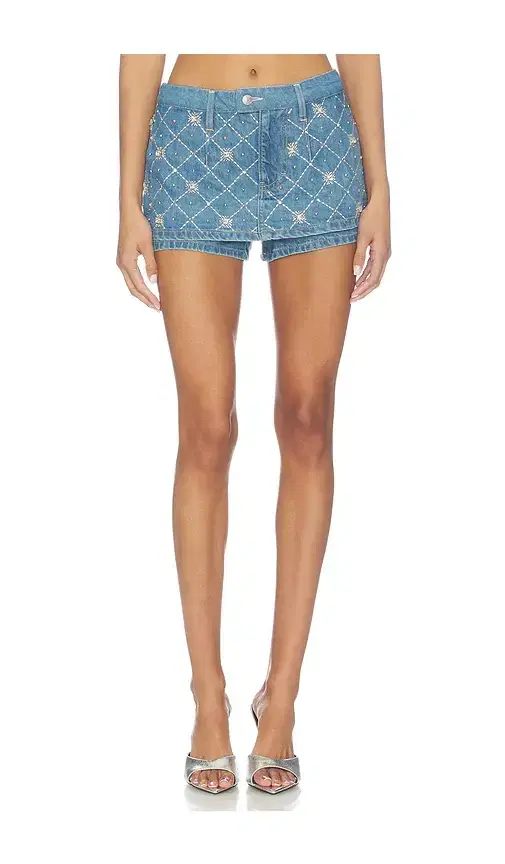 Free People x REVOLVE Galivanting Embellished Skort