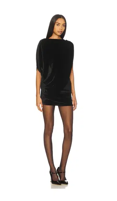 MORE TO COME Annmarie Velvet Mini Dress | Thumbnail 2