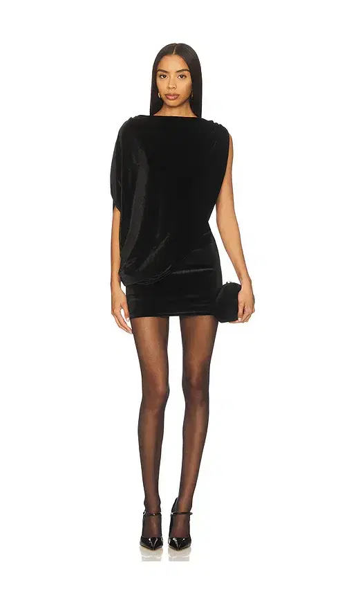 MORE TO COME Annmarie Velvet Mini Dress