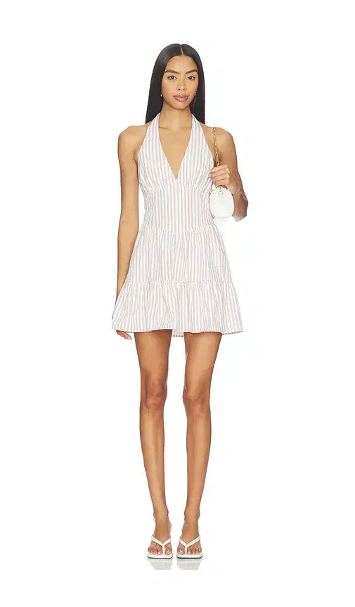 MORE TO COME Davina Halter Mini Dress