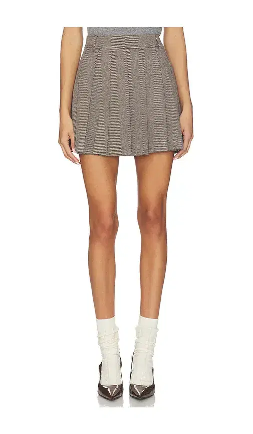 Rag & Bone Irina Ponte Pleated Mini Skirt