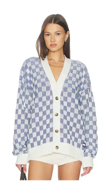Tommy Jeans Relaxed Texture Cardigan | Thumbnail 1