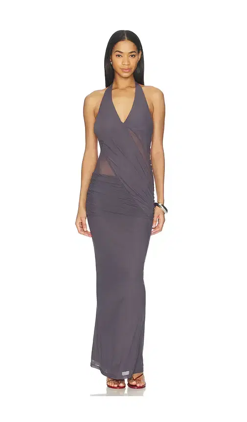 superdown Dynasty Halter Maxi Dress