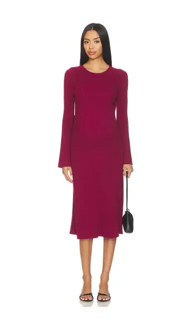 Hatch The Odette Ribbed Midi Dress | Thumbnail 2