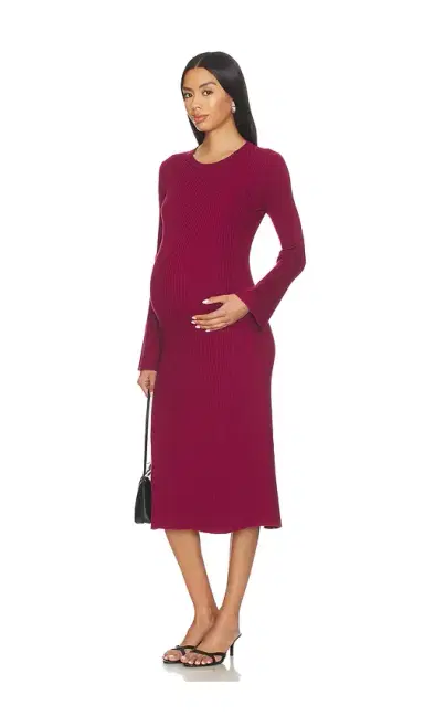 Hatch The Odette Ribbed Midi Dress | Thumbnail 1
