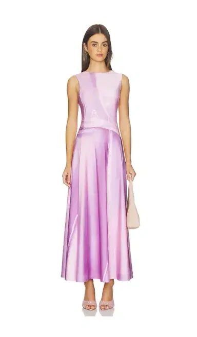 Kate Barton Illusion Print Kate Liquid Maxi Dress | Thumbnail 1 Kate Barton Illusion Print Kate Liquid Maxi Dress | Thumbnail 1