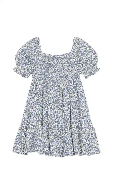 Polo Ralph Lauren Short Sleeve Jersey Knit Floral Smocked Dress | Thumbnail 2