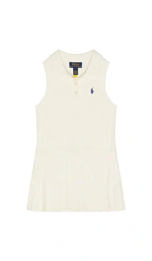 Polo Ralph Lauren Sleeveless Cotton Mini Cable Collared Dress