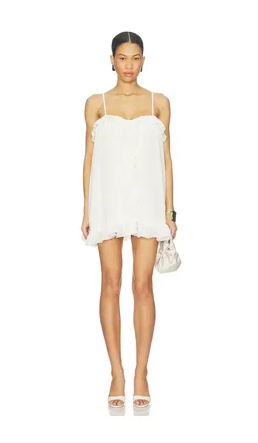 Runaway The Label Kristia Flounce Ruffle Mini Dress