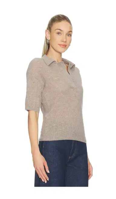 NAADAM Cloud Cashmere Short Sleeve Polo | Thumbnail 2 NAADAM Cloud Cashmere Short Sleeve Polo | Thumbnail 2