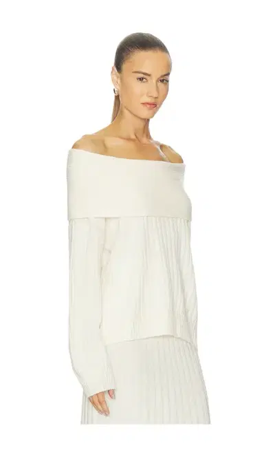 NAADAM Premium Cashmino Ribbed Draped Top | Thumbnail 2 NAADAM Premium Cashmino Ribbed Draped Top | Thumbnail 2