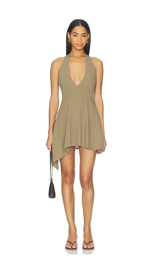 ALL THE WAYS Lola Halter Mini Dress