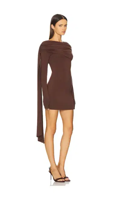 ALL THE WAYS Beatriz Drape Mini Dress | Thumbnail 2